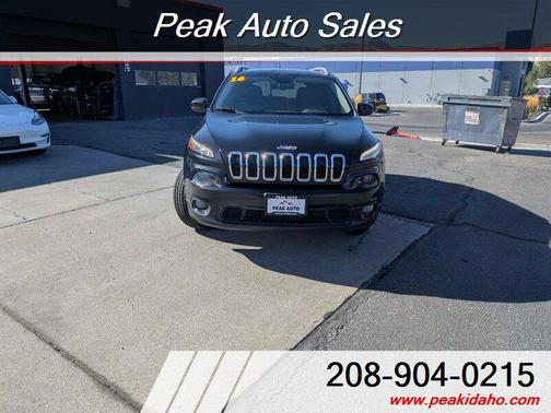 Brilliant Black Crystal Pearl Coat 2016 Jeep Cherokee Latitude