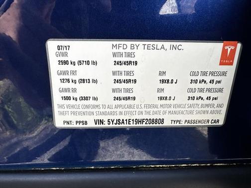 2017 Tesla Model S 75