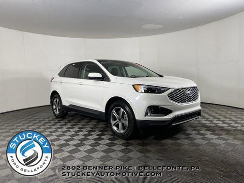 Star White Metallic Tri-Coat 2024 Ford Edge SEL