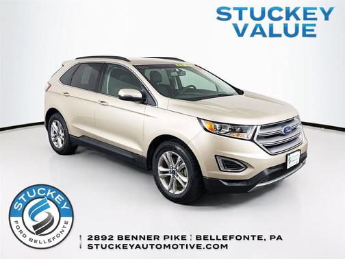 White Gold 2018 Ford Edge SEL