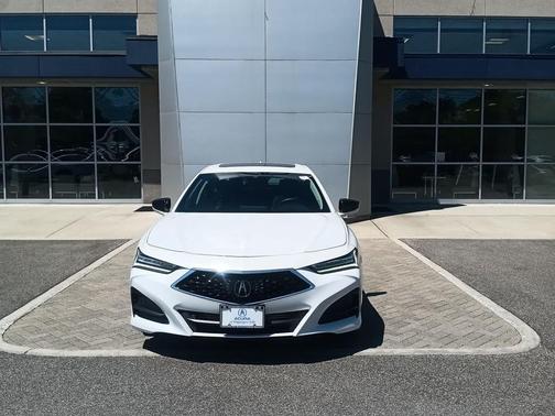 Platinum White Pearl 2023 Acura TLX Technology