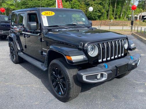Black Clearcoat 2023 Jeep Wrangler 4xe Sahara