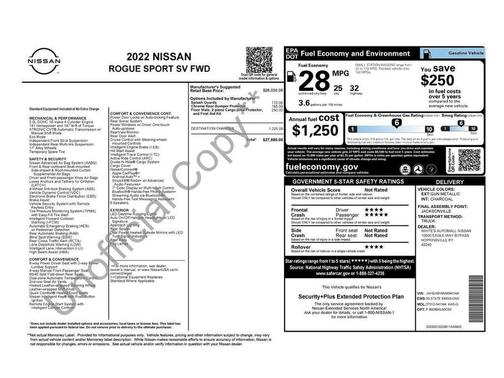 2022 Nissan Rogue Sport SV