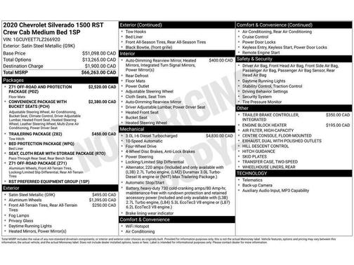 Steel Metallic 2020 Chevrolet Silverado 1500 RST