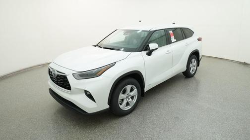 Wind Chill Pearl 2023 Toyota Highlander Hybrid LE