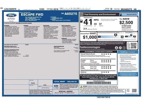 Carbonized Gray Metallic 2021 Ford Escape SE