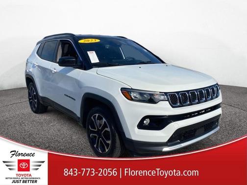 Bright White Clearcoat 2023 Jeep Compass Limited