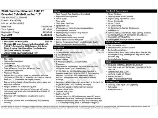 2020 Chevrolet Silverado 1500 LT