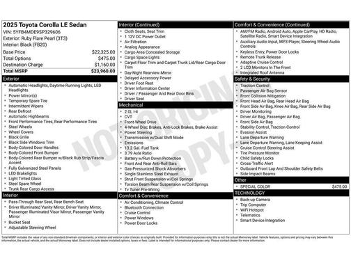 2025 Toyota Corolla LE