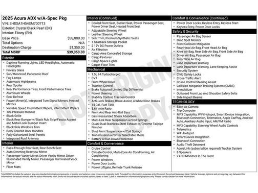 2025 Acura ADX A-Spec