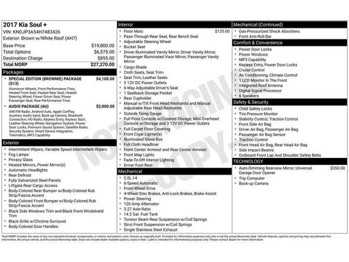 Brown 2017 Kia Soul +