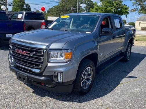 Steel Metallic 2022 GMC Canyon AT4 w/Leather