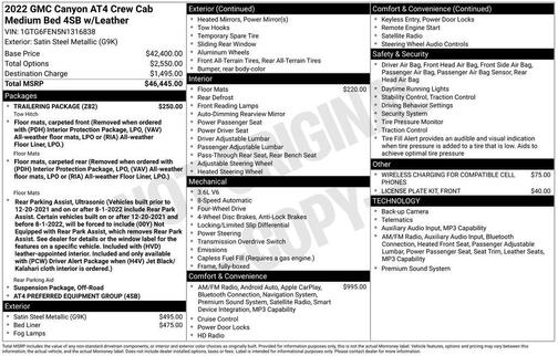Steel Metallic 2022 GMC Canyon AT4 w/Leather