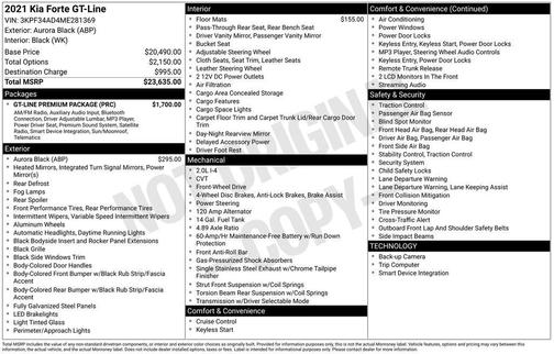 2021 Kia Forte GT-Line