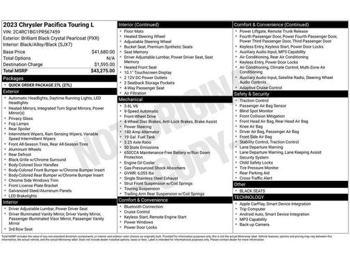 2023 Chrysler Pacifica Touring-L