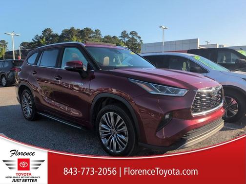 Ruby Flare Pearl 2021 Toyota Highlander Hybrid Platinum