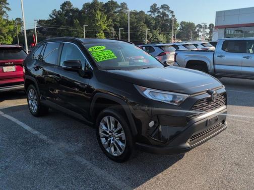 Midnight Black Metallic 2021 Toyota RAV4 XLE Premium