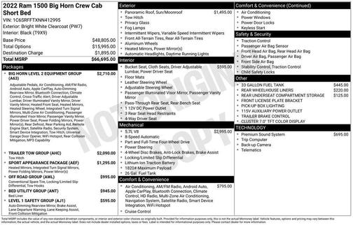 2022 RAM 1500 Big Horn/Lone Star