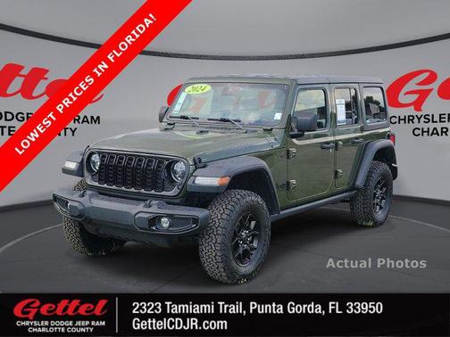 Sarge Green Clearcoat 2024 Jeep Wrangler Willys