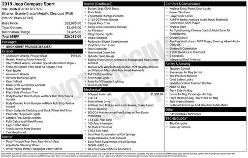 2019 Jeep Compass Sport