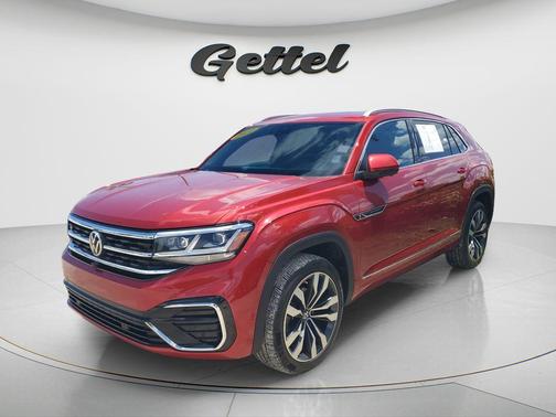 Aurora Red Metallic 2022 Volkswagen Atlas Cross Sport 3.6L V6 SEL Premium R-Line
