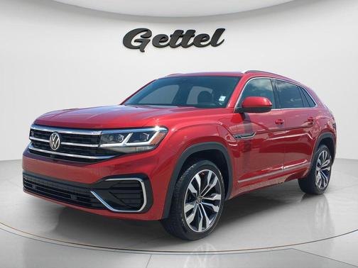 Aurora Red Metallic 2022 Volkswagen Atlas Cross Sport 3.6L V6 SEL Premium R-Line