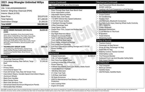 2021 Jeep Wrangler Willys