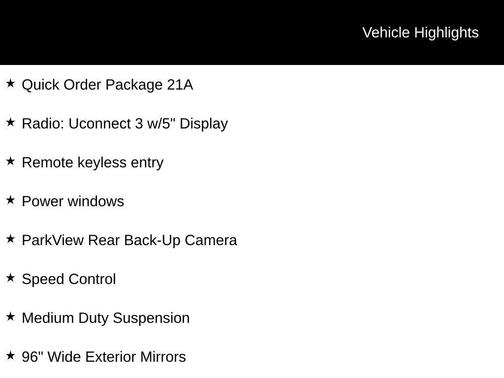 2021 RAM ProMaster 1500 Low Roof