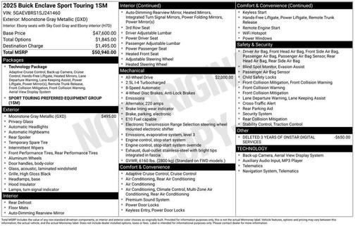 2025 Buick Enclave Sport Touring