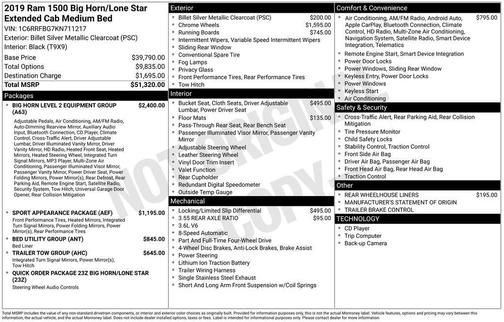 Billet Silver Metallic Clearcoat 2019 RAM 1500 Big Horn