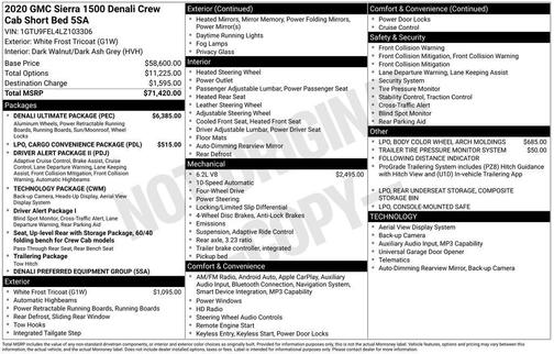 2020 GMC Sierra 1500 Denali