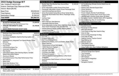 2022 Dodge Durango R/T AWD