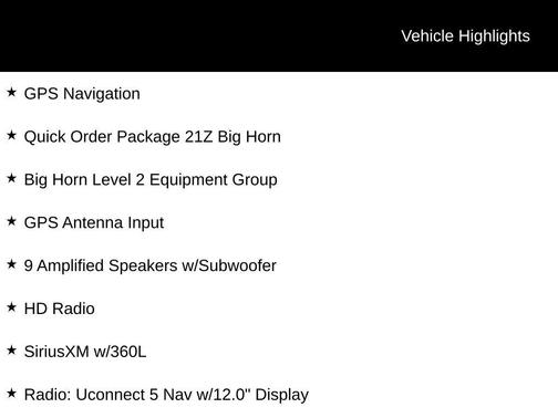 2025 RAM 1500 Big Horn/Lone Star