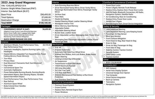 2023 Jeep Grand Wagoneer 4x4