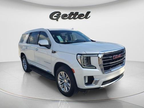 White Frost Tricoat 2021 GMC Yukon SLT