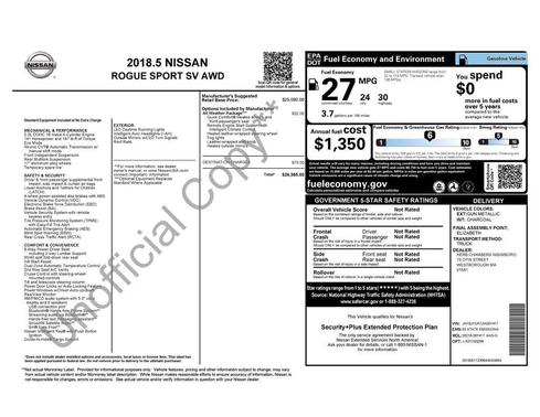 2018 Nissan Rogue Sport SV