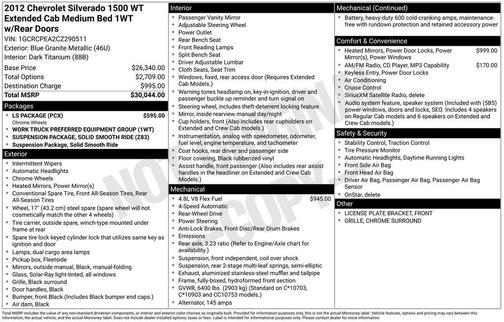 2012 Chevrolet Silverado 1500 Work Truck