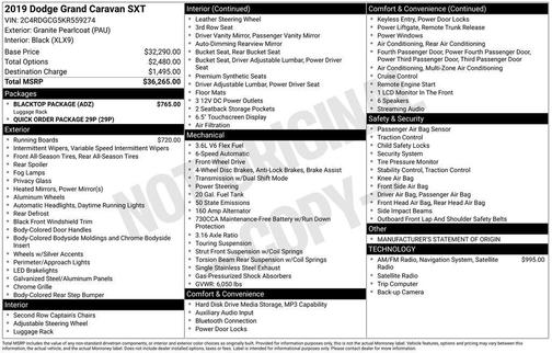 2019 Dodge Grand Caravan SXT