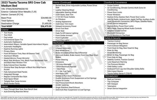 2023 Toyota Tacoma SR5