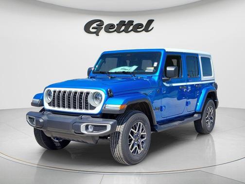 Hydro Blue Pearlcoat 2026 Jeep Wrangler 4-Door Sahara 4x4
