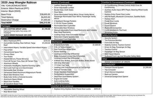 2020 Jeep Wrangler Rubicon