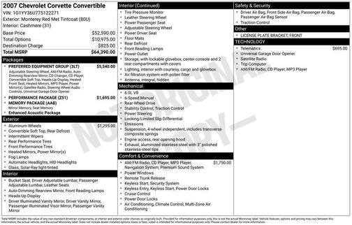 2007 Chevrolet Corvette Base
