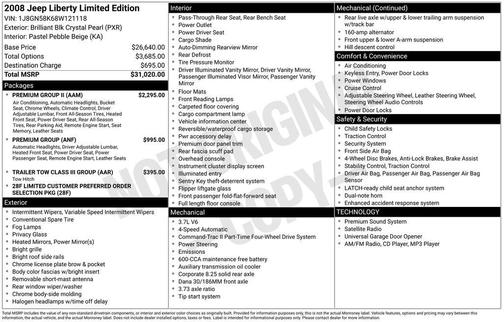 2008 Jeep Liberty Limited Edition
