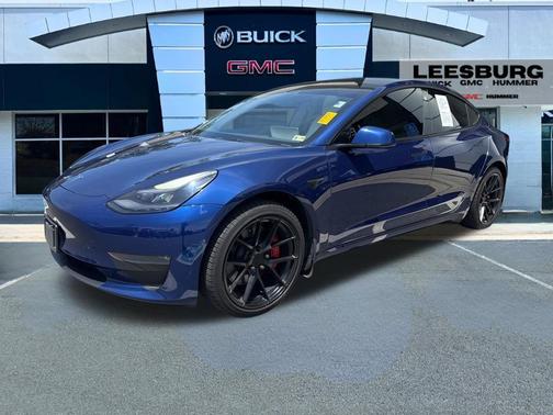 Deep Blue Metallic 2022 Tesla Model 3 Performance
