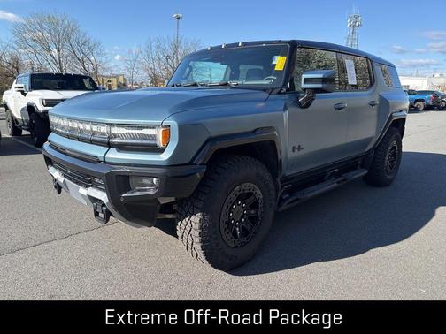 Neptune Blue Matte 2024 GMC HUMMER EV SUV 3X