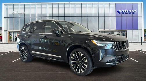 Onyx Black Metallic 2026 Volvo XC90 Plus, B6 AWD Gas (mild hybrid), Gasoline, Bright, 7 Seats