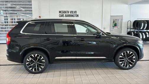 Onyx Black Metallic 2026 Volvo XC90 Plus, B6 AWD Gas (mild hybrid), Gasoline, Bright, 7 Seats