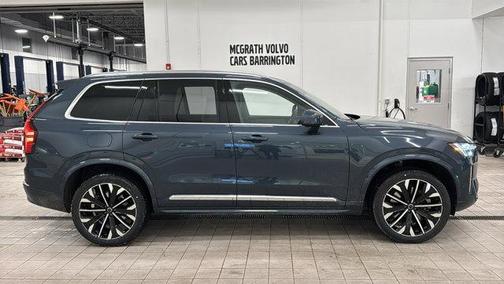Denim Blue Metallic 2026 Volvo XC90 Plug-In Hybrid Plus, T8 AWD, Electric/Gasoline, Bright, 7 Seats