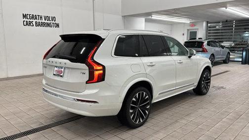 Crystal White Pearl 2026 Volvo XC90 Plug-In Hybrid Plus, T8 AWD, Electric/Gasoline, Bright, 7 Seats