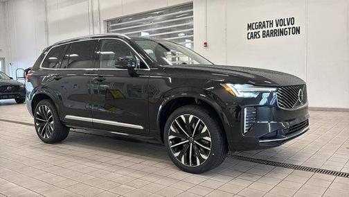 Onyx Black Metallic 2026 Volvo XC90 Plug-In Hybrid Ultra, T8 AWD, Electric/Gasoline, Bright, 7 Seats